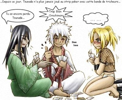 tsunade, jiraya et orochimaru