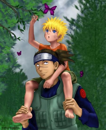 Iruka et Naruto